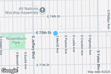 Map image of the property - 7518 S Merrill Ave