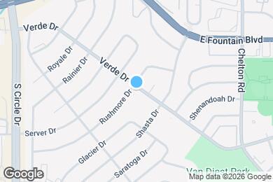 Map image of the property - 1303 Rushmore Dr