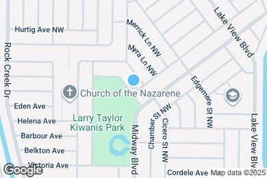 Map image of the property - 1014 Darby Dr NW