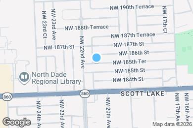 Map image of the property - 2040 NW 185th Ter