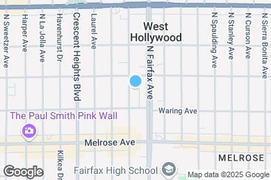 Map image of the property - 832 N Hayworth Ave