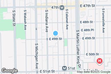 Map image of the property - 4856 S Prairie Ave
