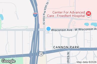 Map image of the property - 9421 W Wisconsin Ave