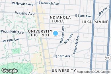 Map image of the property - 76 E 18th Ave
