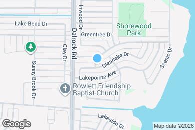 Map image of the property - 8809 Clearlake Dr
