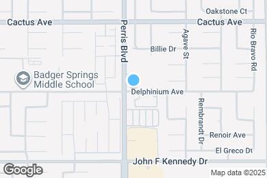 Map image of the property - 14740 Perris Blvd