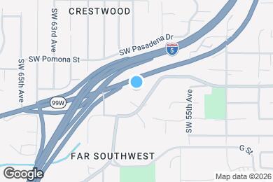 Map image of the property - 11240 SW Barbur Blvd