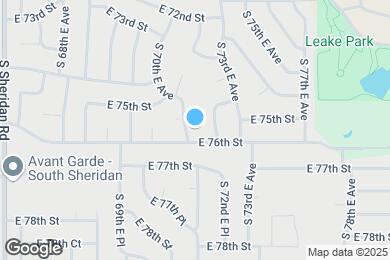 Map image of the property - 7543 S 70th East Ave