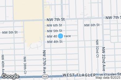 Map image of the property - 3535 NW 4th St