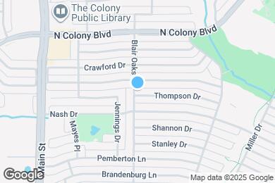 Map image of the property - 5001 Thompson Dr