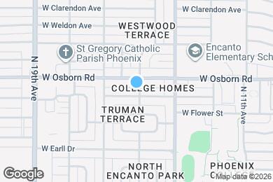 Map image of the property - 3338 N 16th Ave