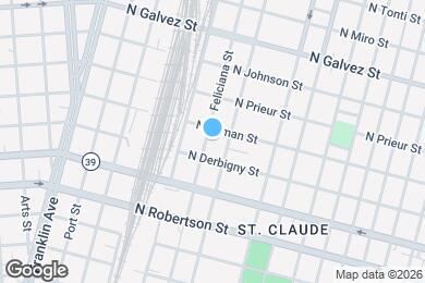 Map image of the property - 1735 Feliciana St
