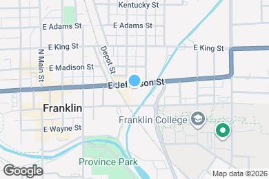 Map image of the property - 447 E Jefferson St