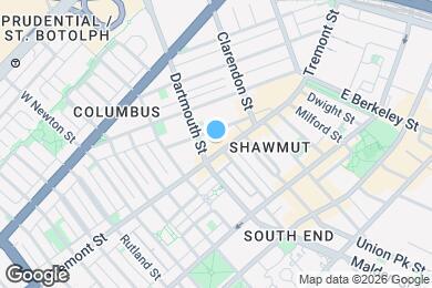 Map image of the property - 595 Tremont St