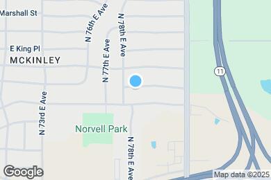 Map image of the property - 7818 E Jasper St