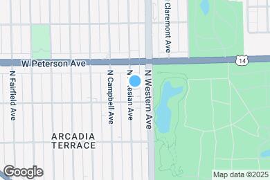 Map image of the property - 5917 N Artesian Ave