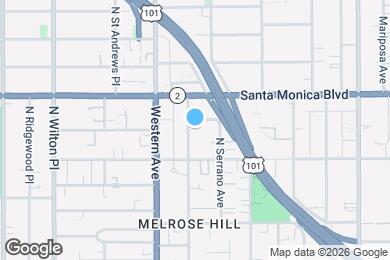 Map image of the property - 1032-1038 N Oxford Ave