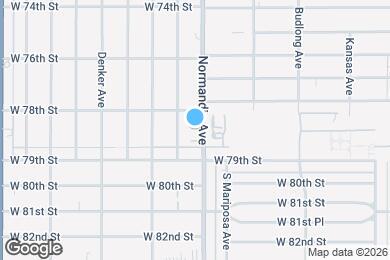 Map image of the property - 7823 S Normandie Ave