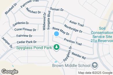 Map image of the property - 2122 Preston Trail