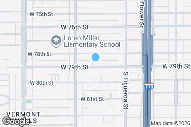Map image of the property - 637 W 79th St