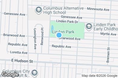 Map image of the property - 1253 Briarwood Ave