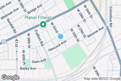 Map image of the property - 2168 W 32nd St
