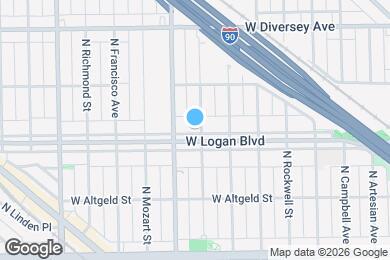 Map image of the property - 2742 W Logan Blvd