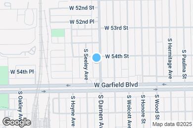 Map image of the property - 5412 S Damen Ave