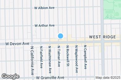 Map image of the property - 6411 N Talman Ave