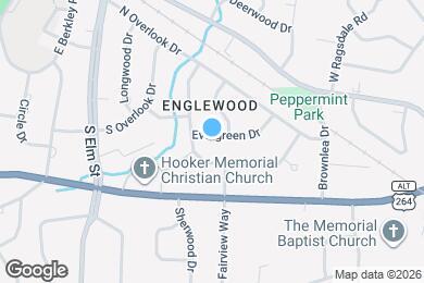 Map image of the property - 1304 Evergreen Dr