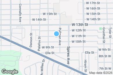 Map image of the property - 1952 W 11th St