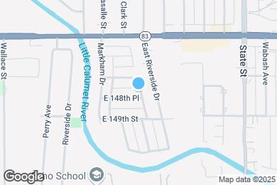 Map image of the property - 557 E 148th Pl