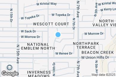Map image of the property - 18817 N 12th Ave