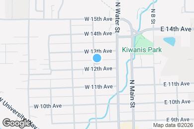 Map image of the property - 315 W 12th Ave
