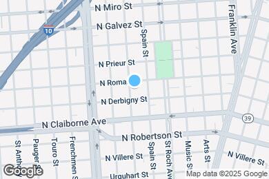 Map image of the property - 1725 Mandeville St