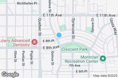 Map image of the property - 7522 E 8th Pl