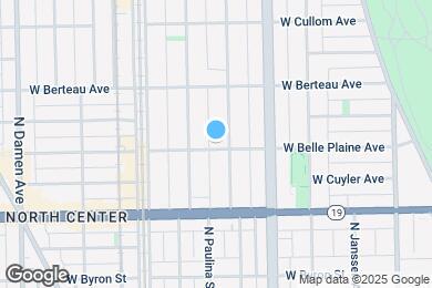 Map image of the property - 1708 W Belle Plaine Ave