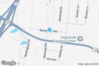 Map image of the property - 610 Watauga Rd