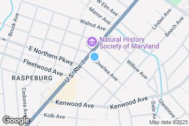 Map image of the property - 3 E Overlea Ave