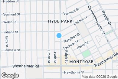 Map image of the property - Dream Montrose - 2212 Dunlavy Street