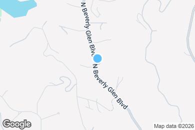 Map image of the property - 1734 N Beverly Glen Blvd