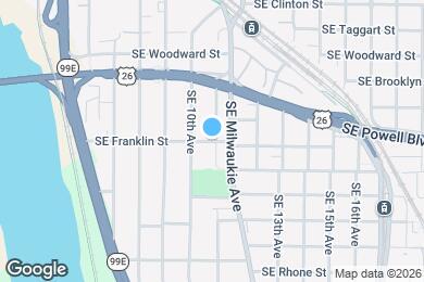 Map image of the property - 1039 SE Franklin St