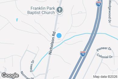 Map image of the property - 1105 Deerfield Dr