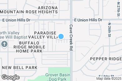 Map image of the property - 18250 N Cave Creek Rd