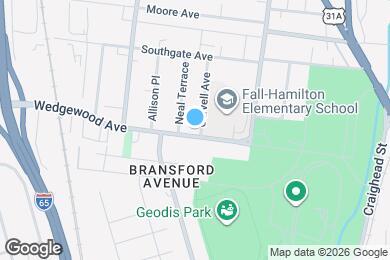 Map image of the property - 526 Wedgewood Ave