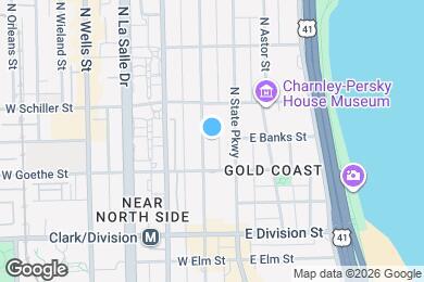 Map image of the property - 1329 N Dearborn St