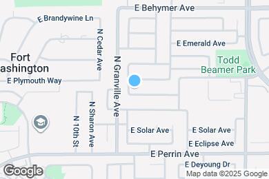 Map image of the property - 1586 E Granada Ave