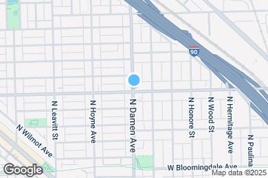 Map image of the property - 2009 N Damen Ave