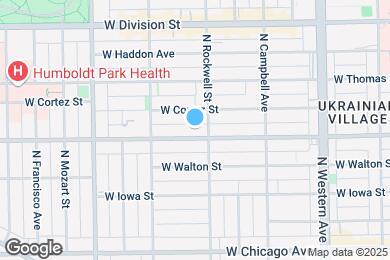 Map image of the property - 2612 W Augusta Blvd