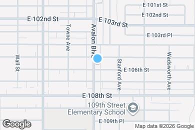 Map image of the property - 10516 Avalon Blvd